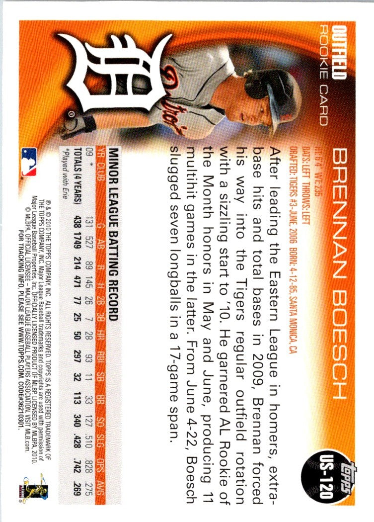 2010 Topps Update Brennan Boesch