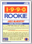 1990 Score Greg McMurtry