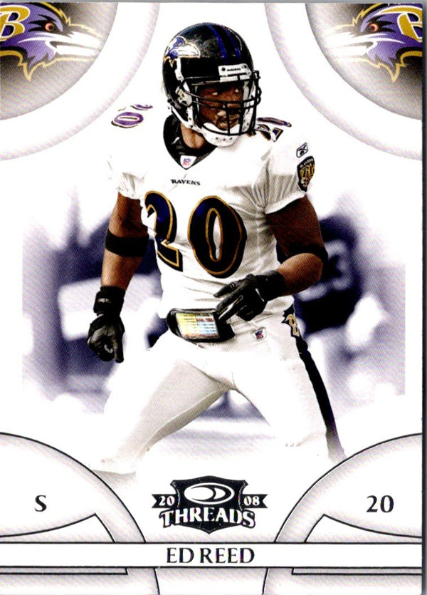 2008 Donruss Threads Ed Reed #98