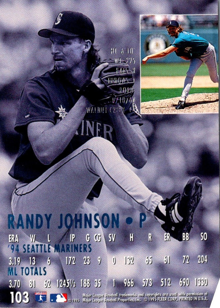 1995 Ultra Gold Medallion Randy Johnson
