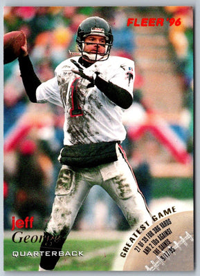 1996 Fleer Shell FACT Jeff George #3