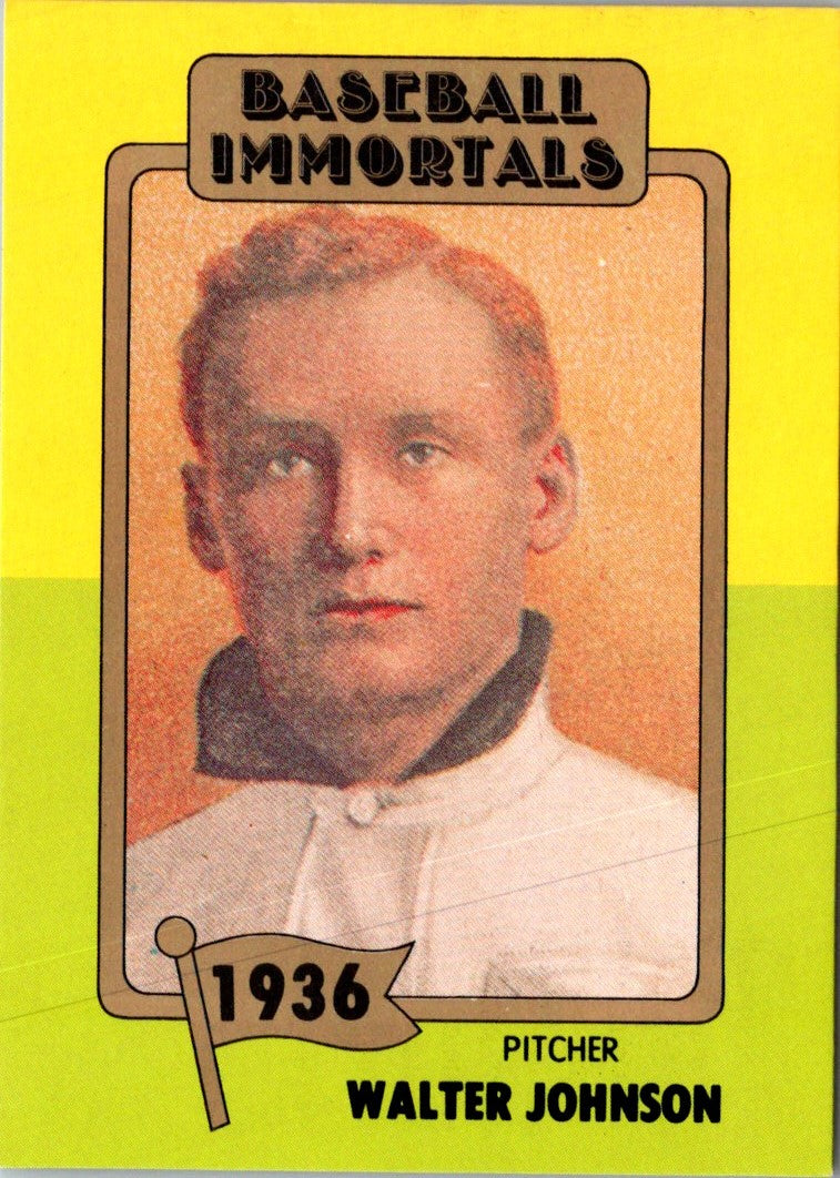 1980 SSPC HOF Walter Johnson