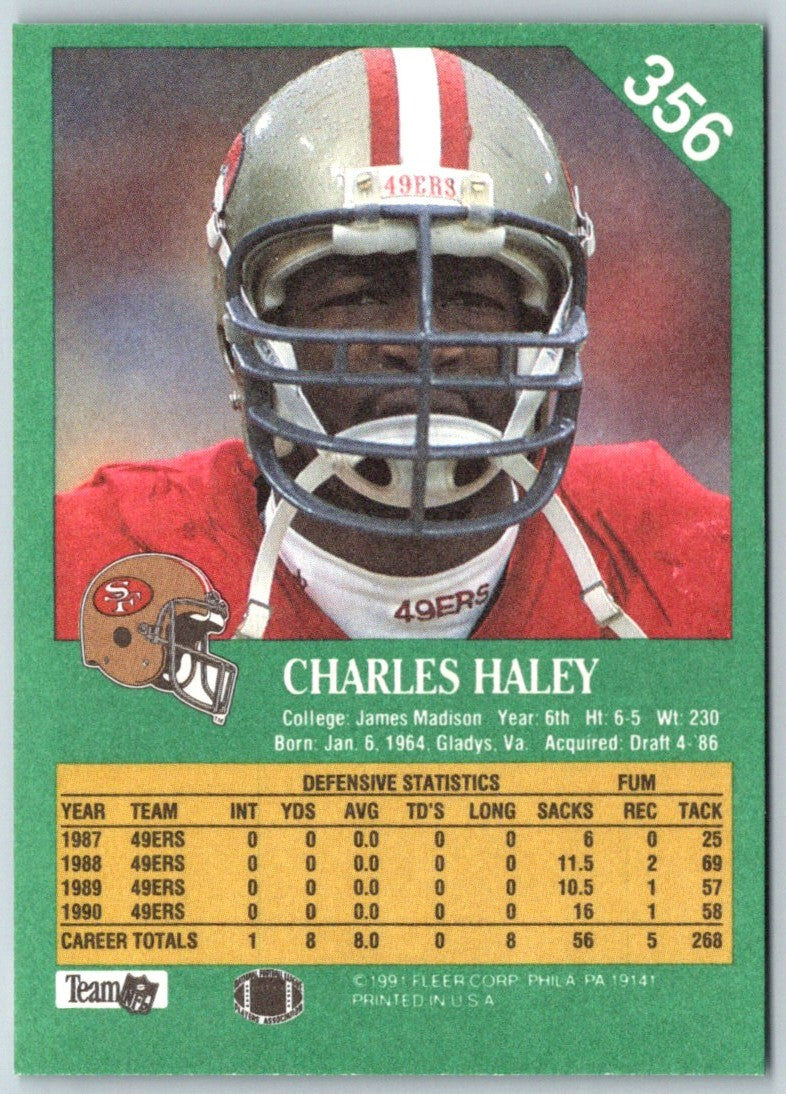 1991 Fleer Charles Haley