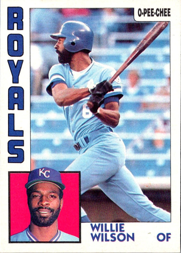 1984 O-Pee-Chee Willie Wilson #5