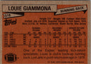 1981 Topps Louie Giammona