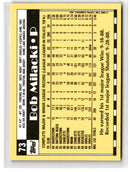 1990 Topps Tiffany Bob Milacki