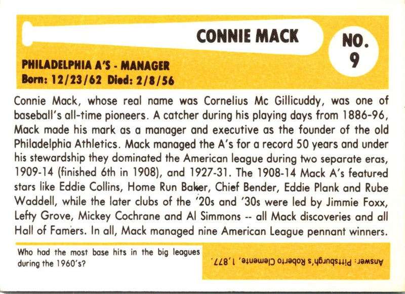 1980 SSPC HOF Connie Mack