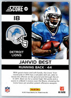 2012 Score Jahvid Best #18