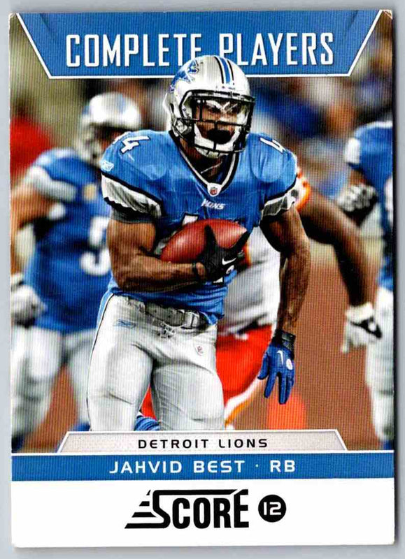 2012 Score Jahvid Best #18