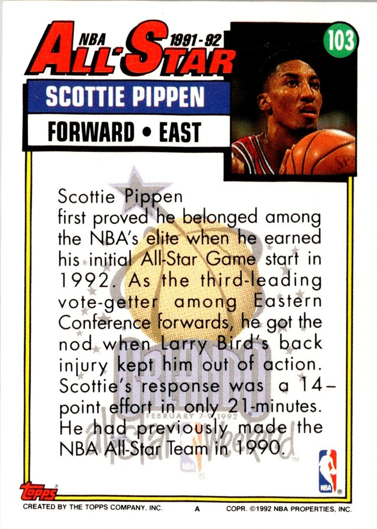 1992 Topps Scottie Pippen