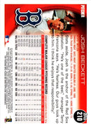 2010 Topps Josh Beckett