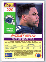 1991 Score Anthony Miller #220