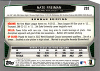 2013 Bowman Chrome Nate Freiman #202 Rookie