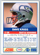 1989 Score Dave Krieg