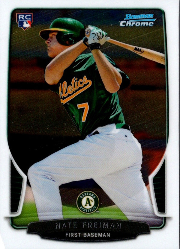 2013 Bowman Chrome Nate Freiman #202 Rookie