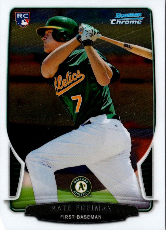 2013 Bowman Chrome Nate Freiman #202 Rookie