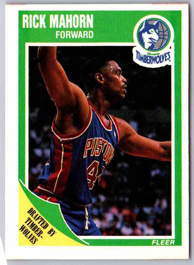 1989 Fleer Rick Mahorn