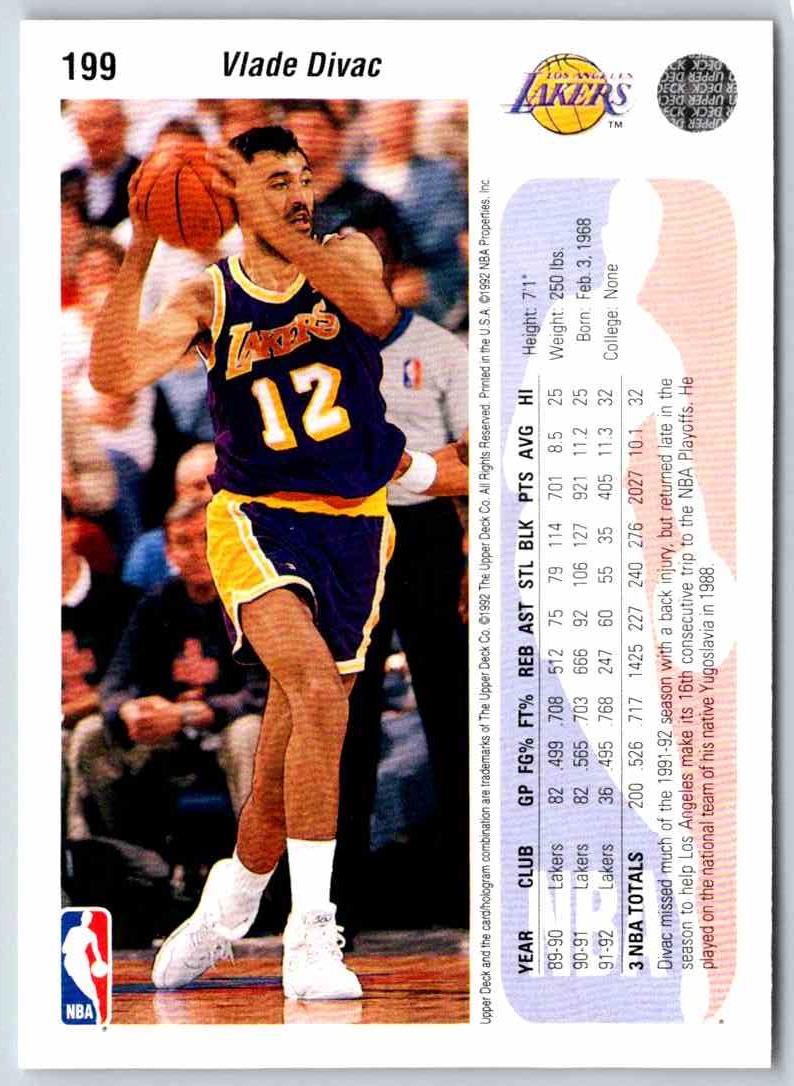 1994 Upper Deck Vlade Divac