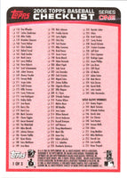 2006 Topps Checklist Checklist #1 OF 3