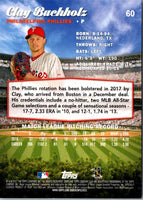 2017 Stadium Club Clay Buchholz #60
