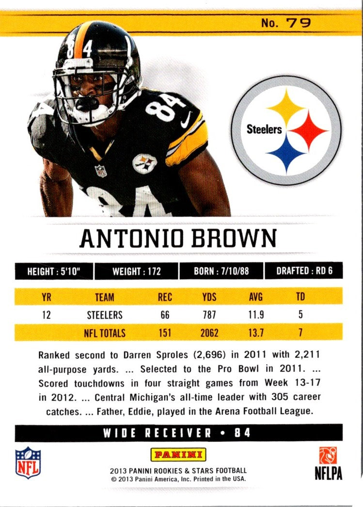 2013 Panini Rookies & Stars Antonio Brown