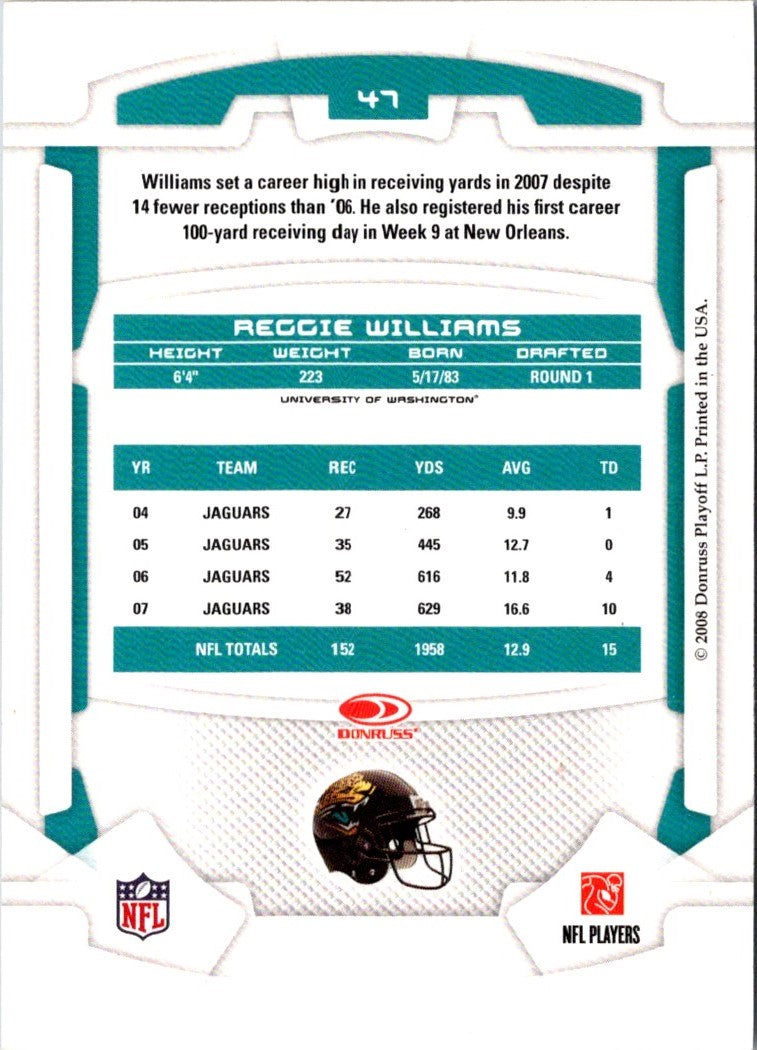 2008 Leaf Rookies & Stars Reggie Williams