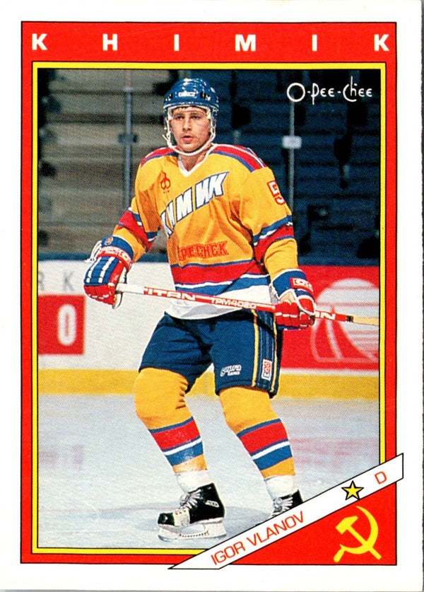 1991 O-Pee-Chee Central Red Army Igor Vlanov #62R