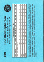 1990 Classic Draft Picks Eric Christopherson #19
