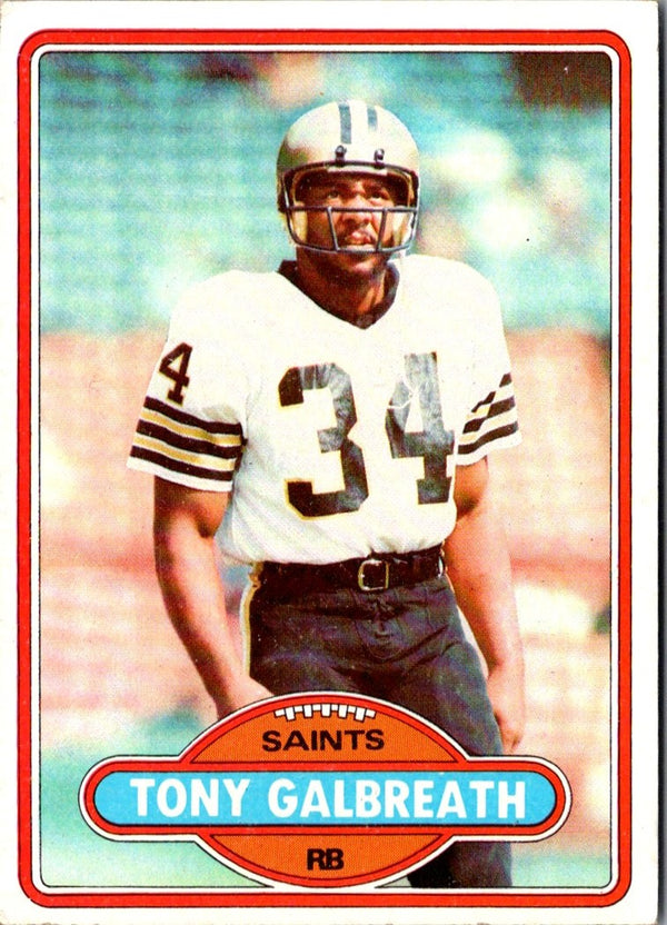 1980 Topps Tony Galbreath #426