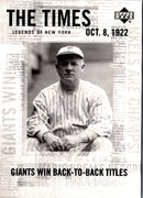 2001 Upper Deck Legends of New York John McGraw