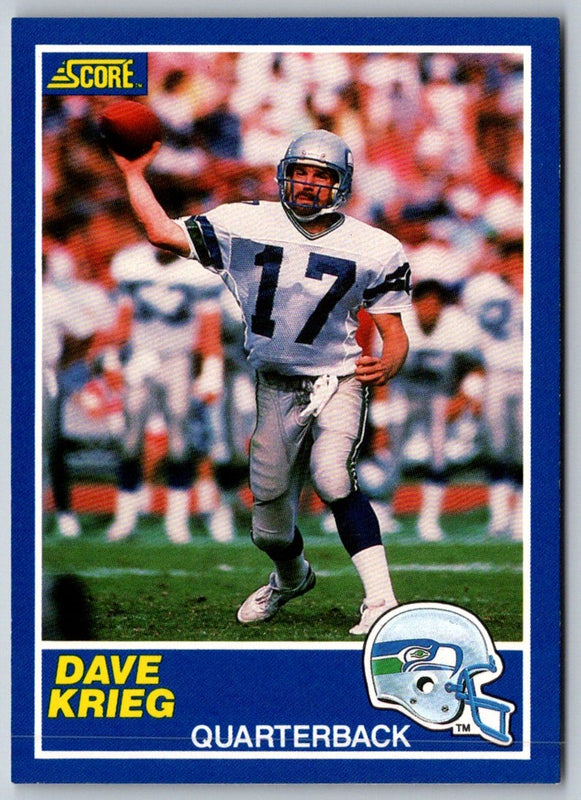 1989 Score Dave Krieg #100