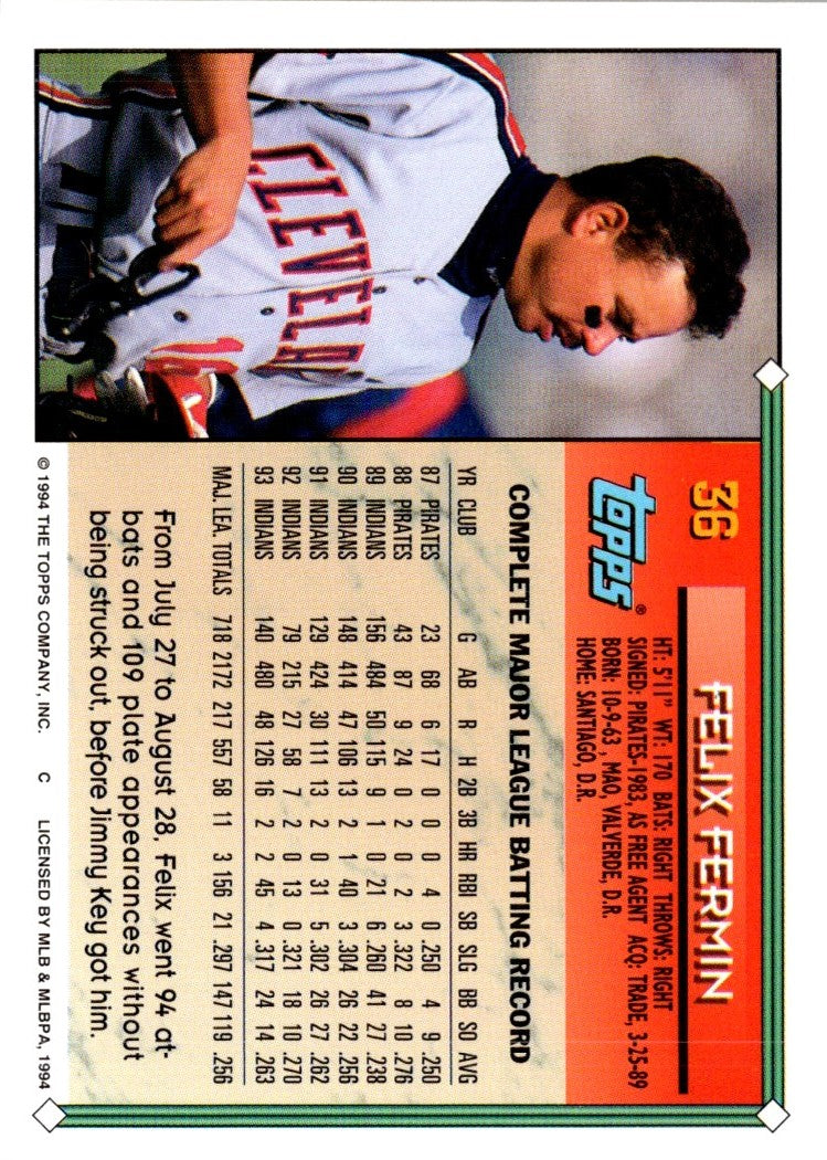 1994 Topps Felix Fermin