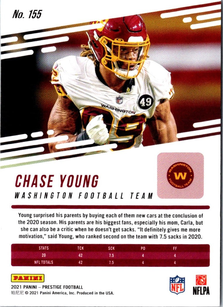 2021 Panini Prestige Chase Young