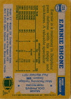 1982 Topps Earnie Rhone #135 Rookie
