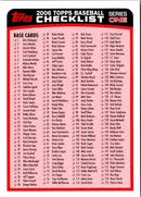 2006 Topps Checklist Checklist