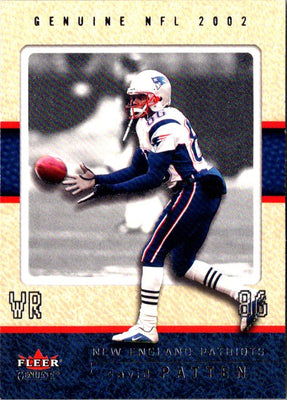 2002 Fleer Genuine David Patten #99