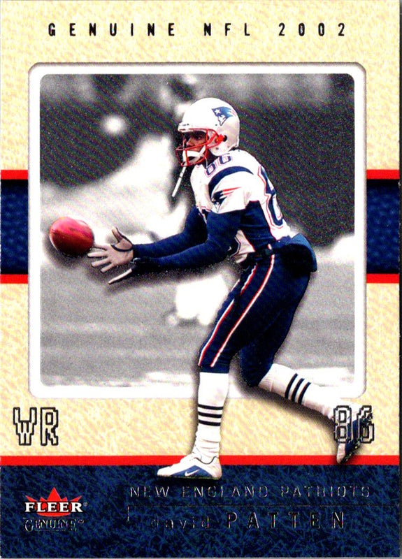 2002 Fleer Genuine David Patten #99