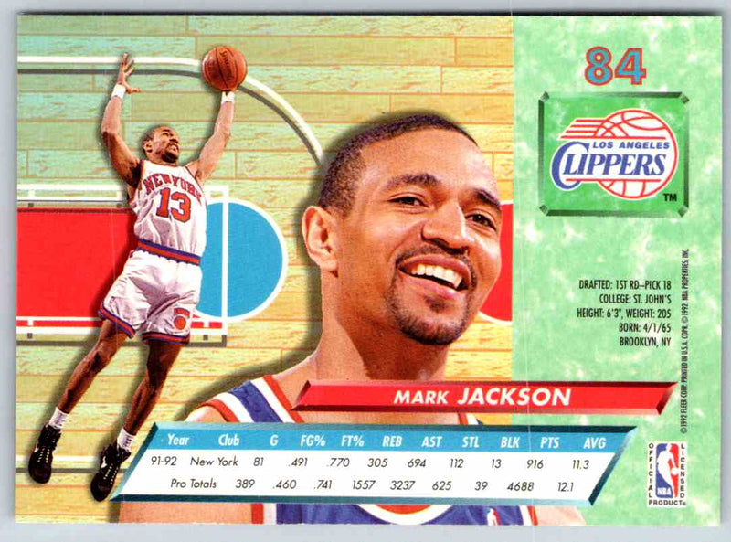 1992 Fleer Ultra Mark Jackson