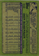 1982 Topps Don Robinson