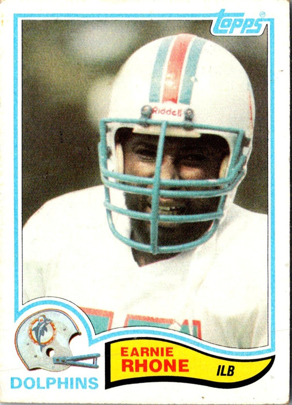 1982 Topps Earnie Rhone #135 Rookie