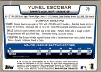 2012 Bowman Chrome Yunel Escobar #79
