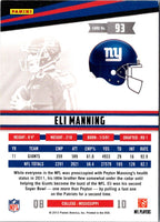 2012 Panini Eli Manning #93