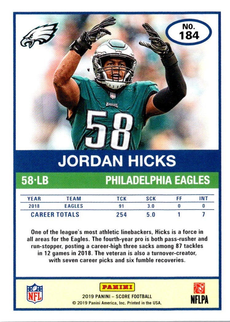 2019 Score Jordan Hicks