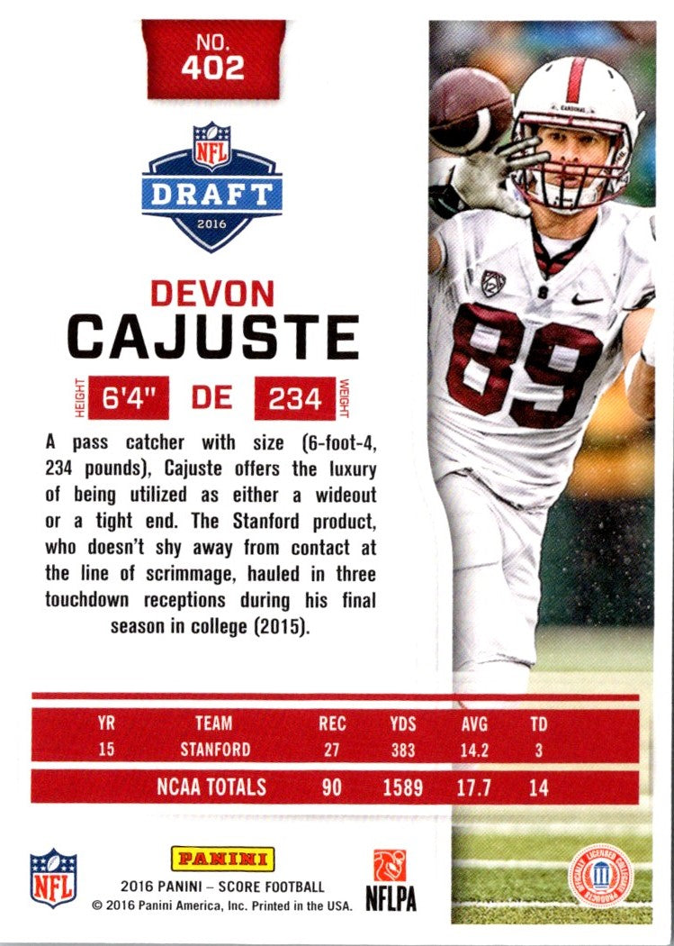 2016 Score Devon Cajuste