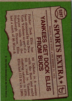 1976 Topps Traded Dock Ellis #528T