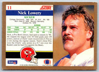 1991 Score Nick Lowery #11