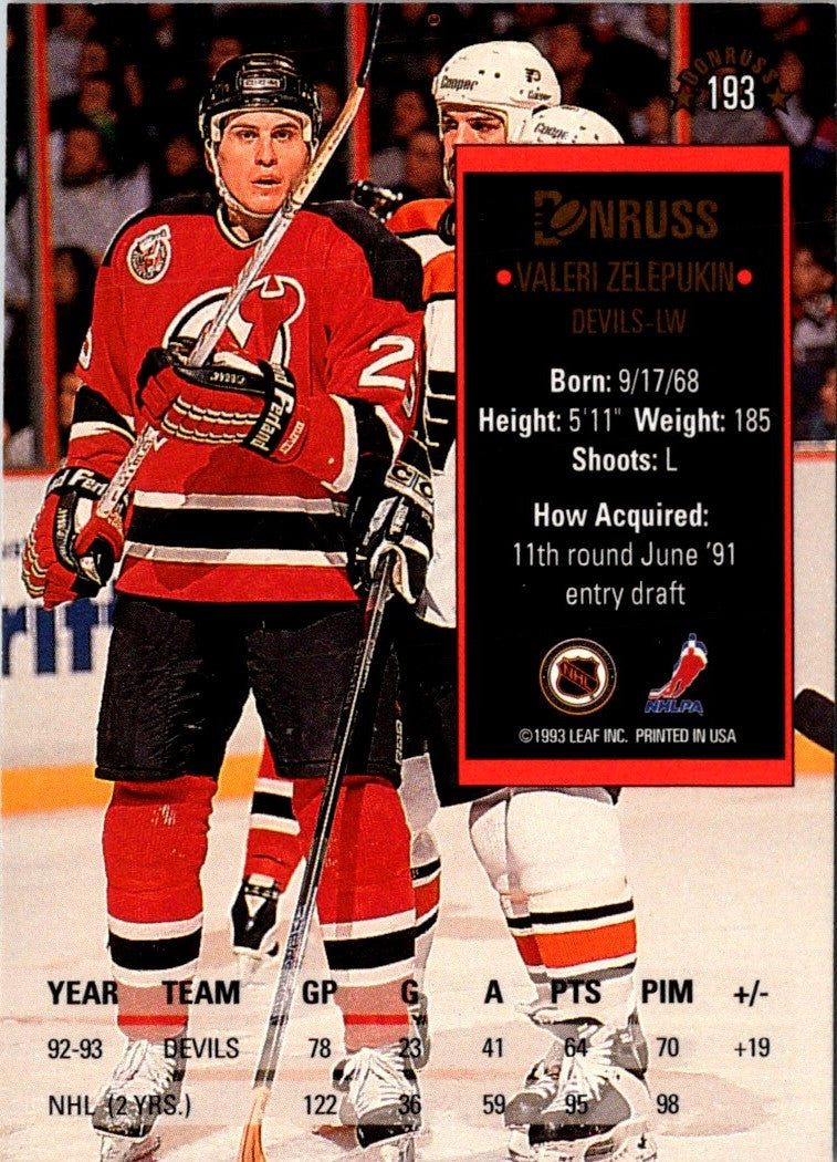 1993 Donruss Valeri Zelepukin