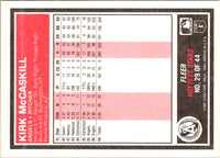 1987 Fleer Hottest Stars Kirk McCaskill #29