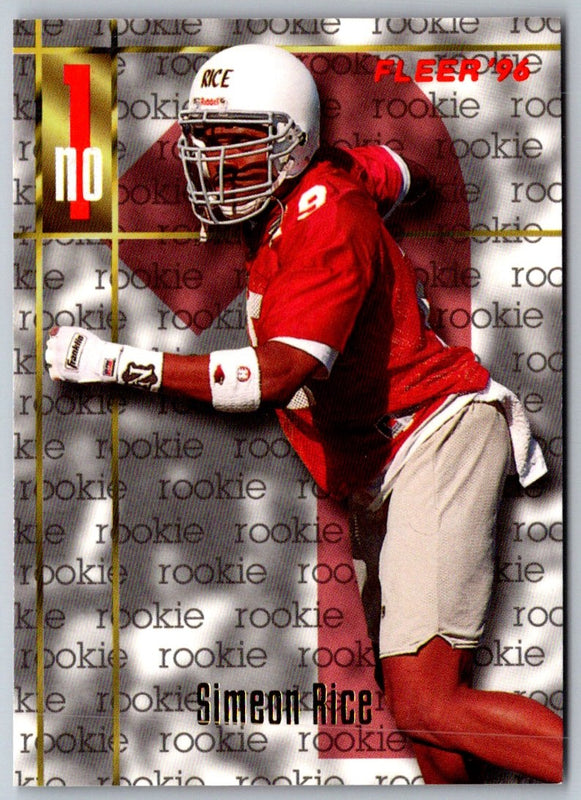 1996 Fleer Simeon Rice #176 Rookie