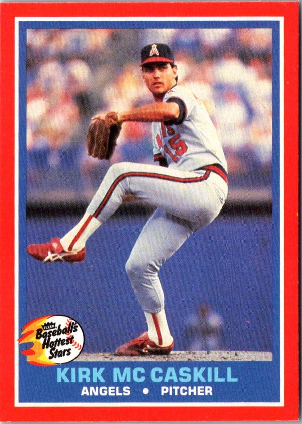 1987 Fleer Hottest Stars Kirk McCaskill #29